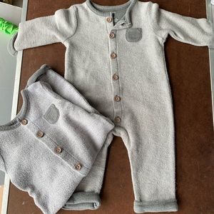 Set of two gray onesies